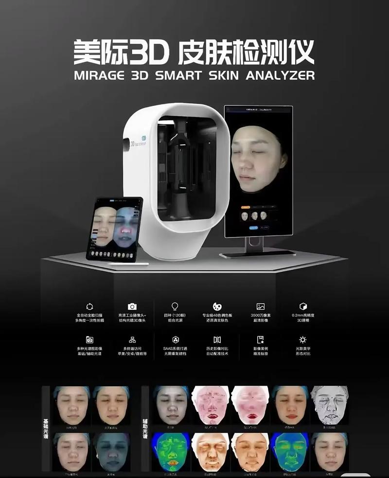 美際3D皮膚檢測儀 獨庫獨系，精準探膚，開啟肌膚奧秘的專業鑰匙